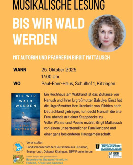 Musikalische Lesung "Bis wir Wald werden"