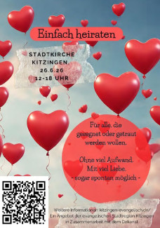 Einfach heiraten - in der Evangelischen Stadtkirche Kitzingen
